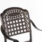 Gardenised Indoor and Outdoor Bronze Dinning Set 2 Chairs Cast Aluminum. QI003958CH.2 - alternate 2